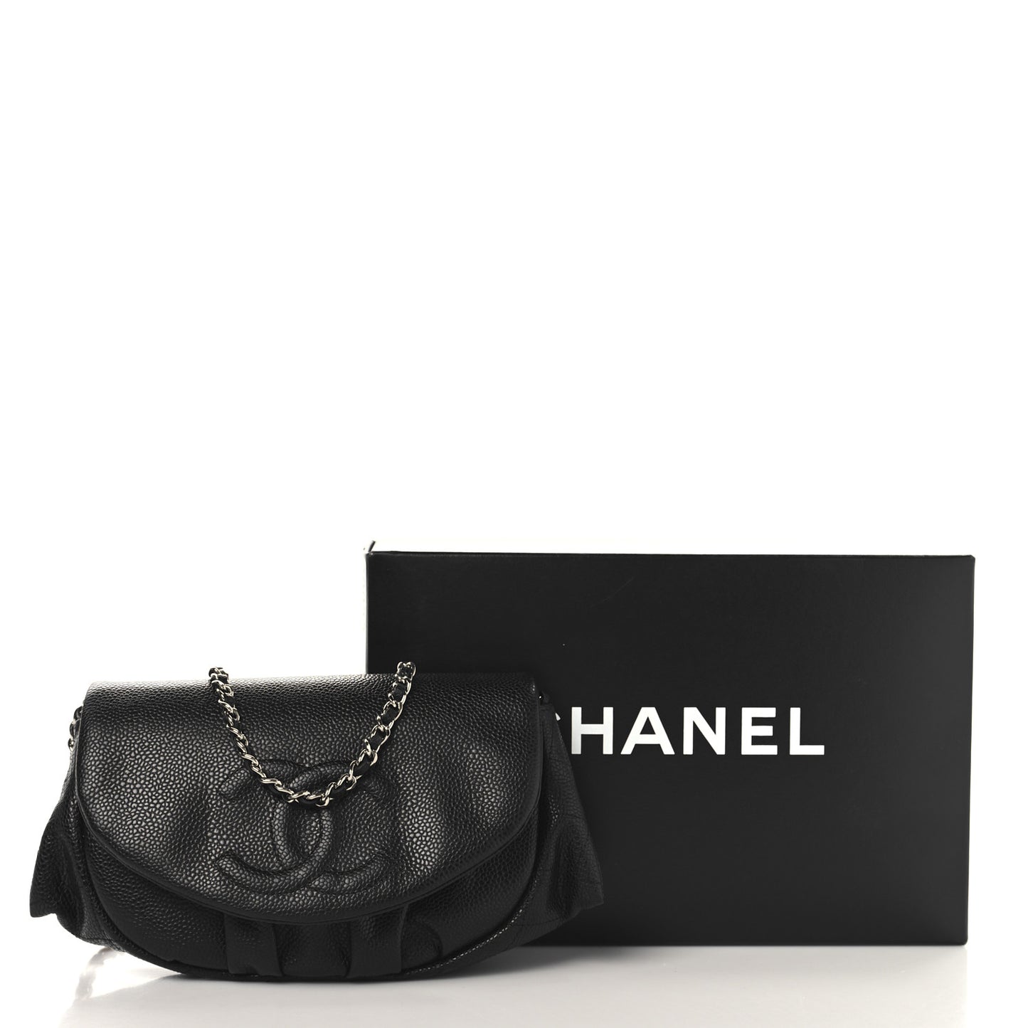 Caviar Half Moon Wallet On Chain WOC Black