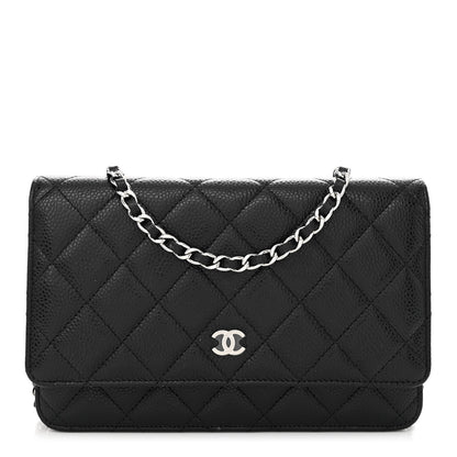 Chanel Caviar Quilted Wallet on Chain WOC Black 1 of 12