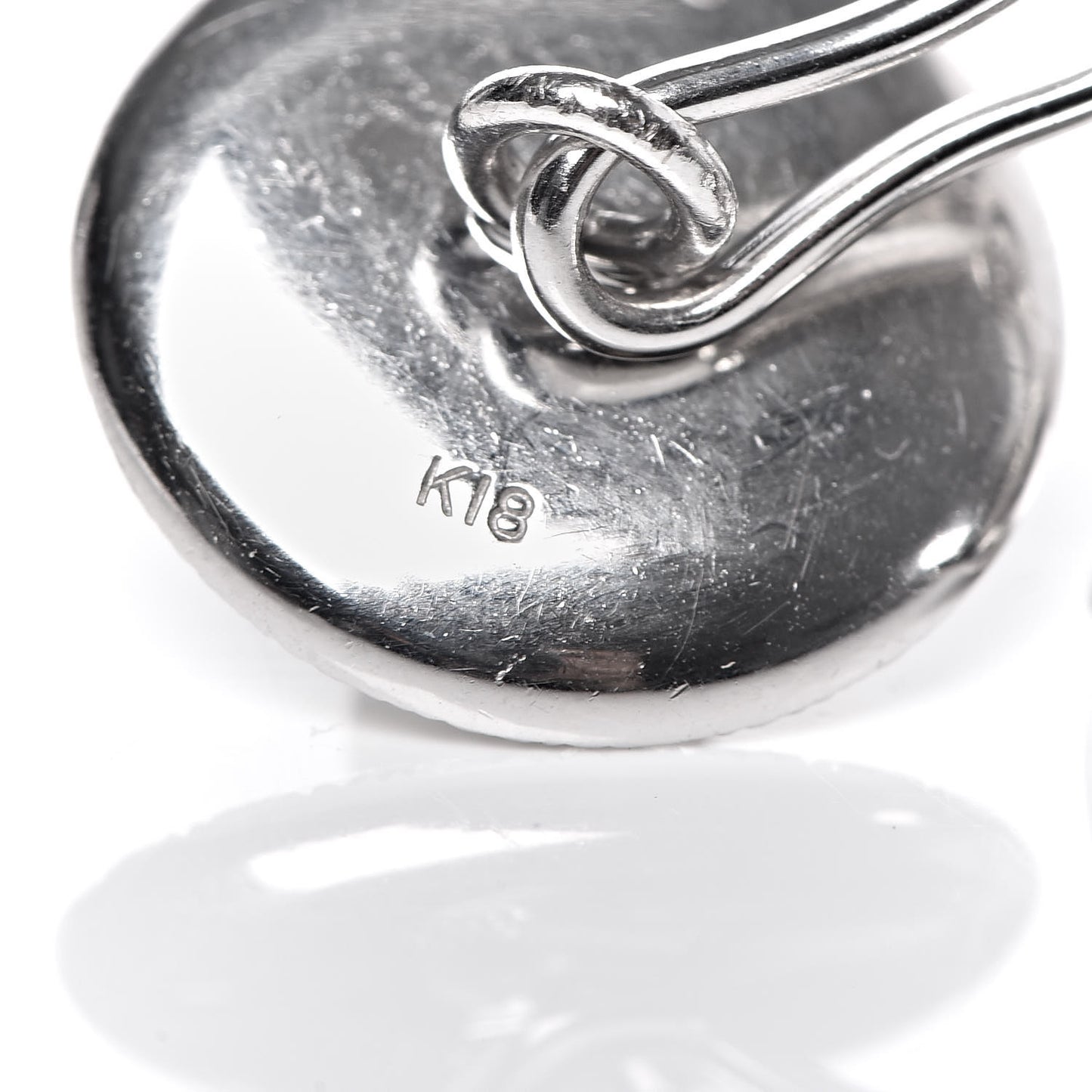 18K White Gold Akoya Pearl Black Mother of Pearl 5-5.5mm Cufflinks