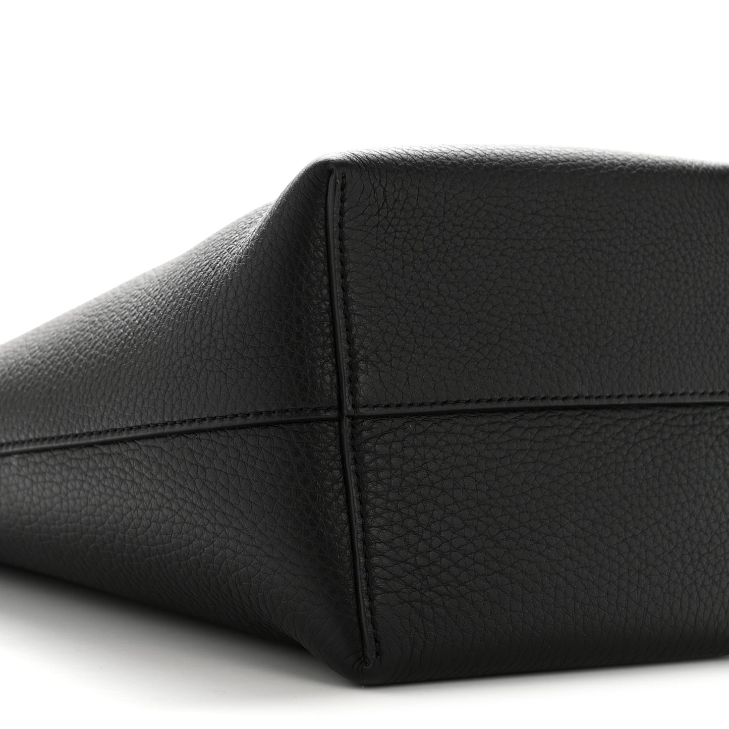 Grained Calfskin Small N/S Park Tote Black