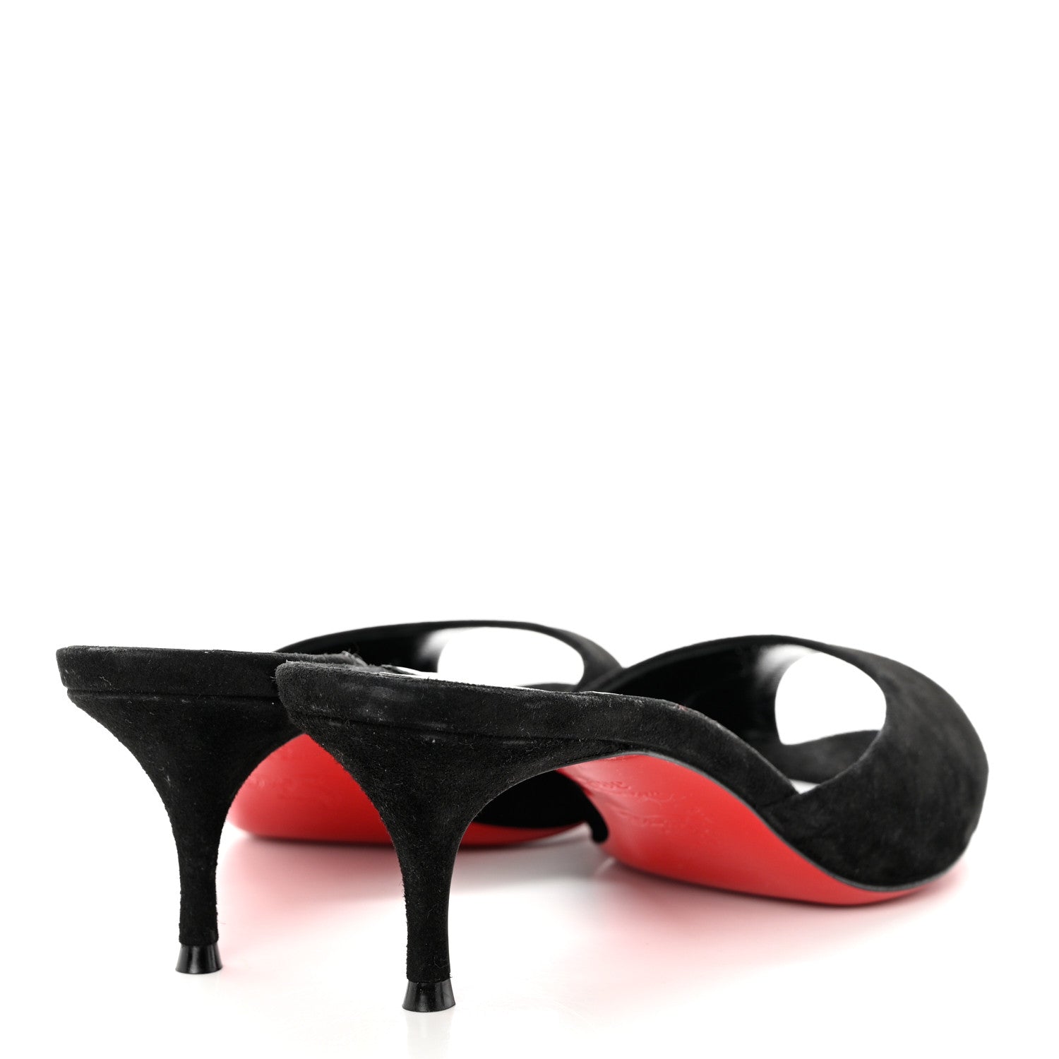Christian Louboutin Suede Me Dolly 55 Sandals 38.5 Black 4 of 7
