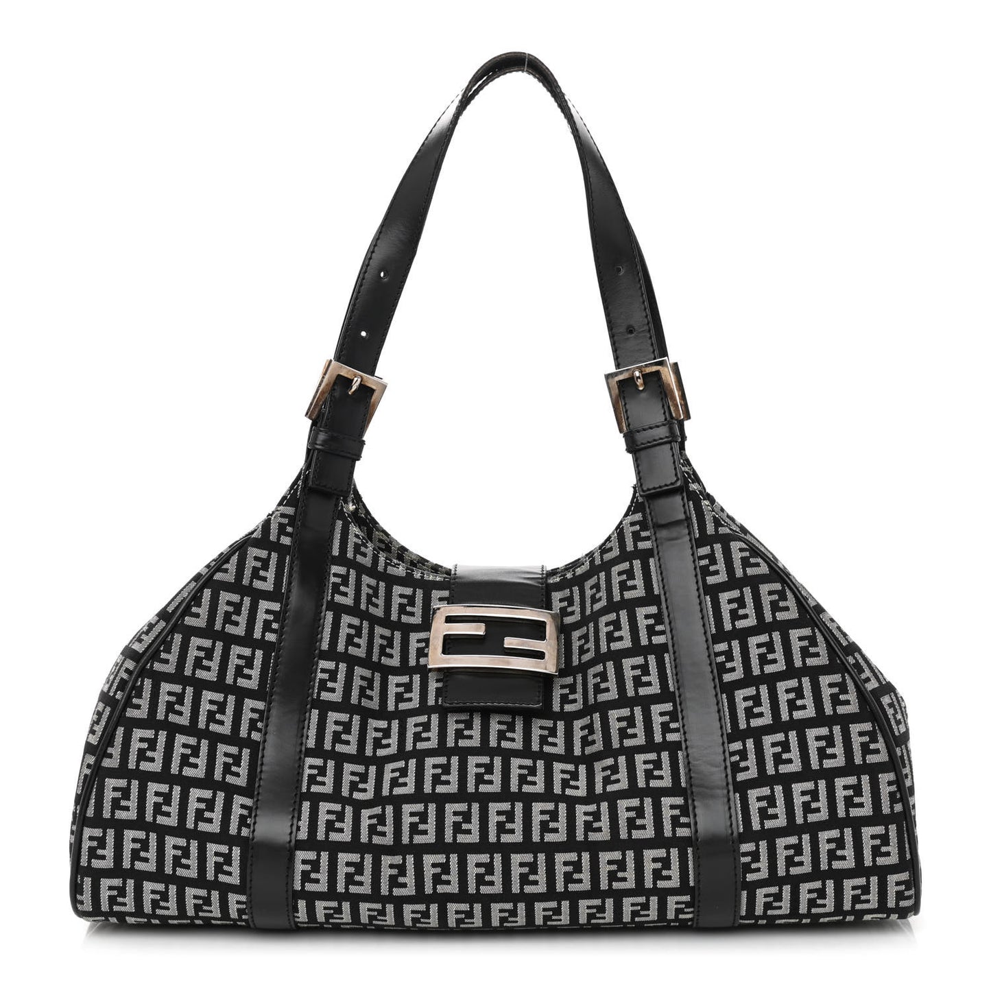 Zucchino Shoulder Bag Black White