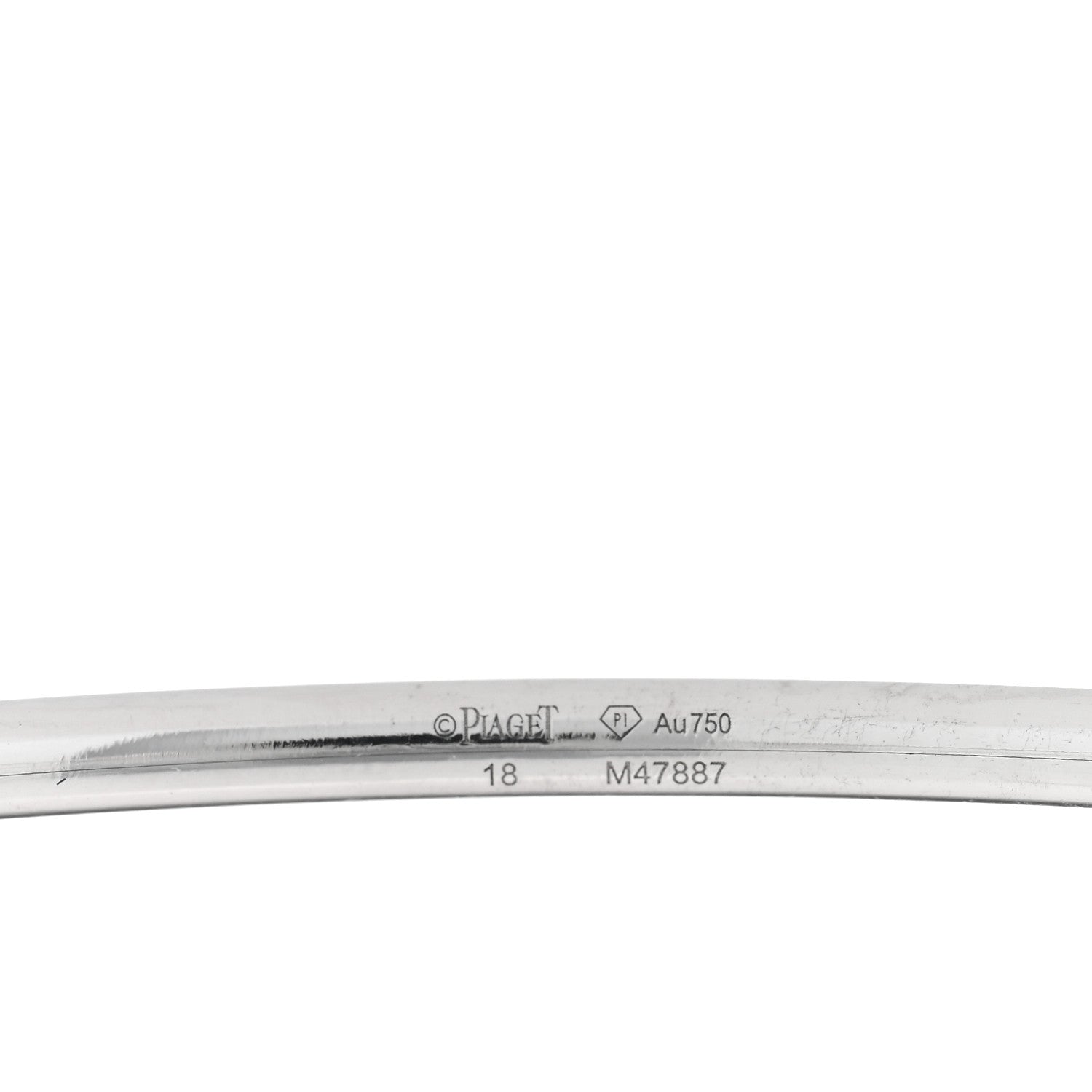 Piaget 18K White Gold Possession Open Bangle Bracelet 3 of 3