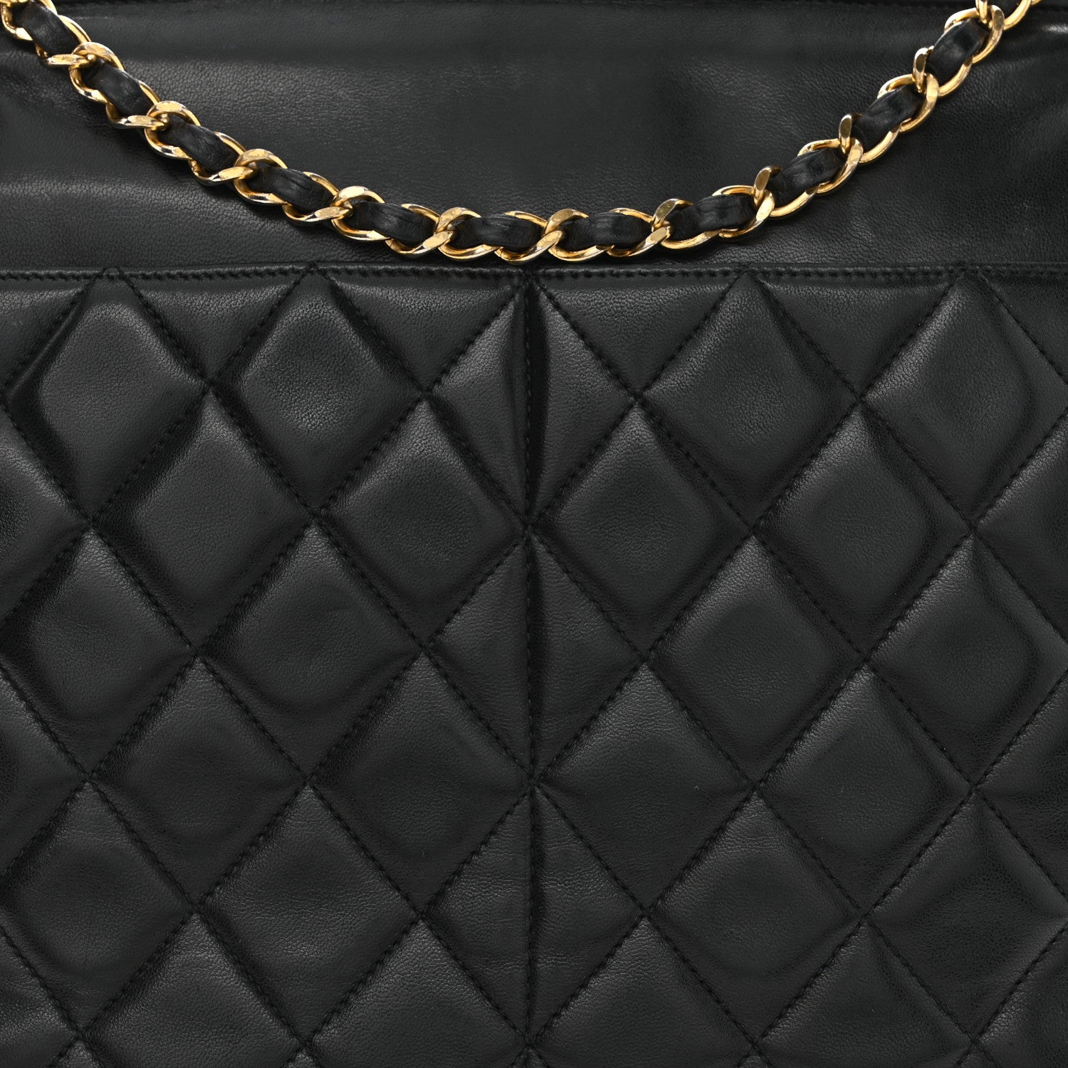 Chanel Lambskin Quilted Large Camera Case Black 9 of 11