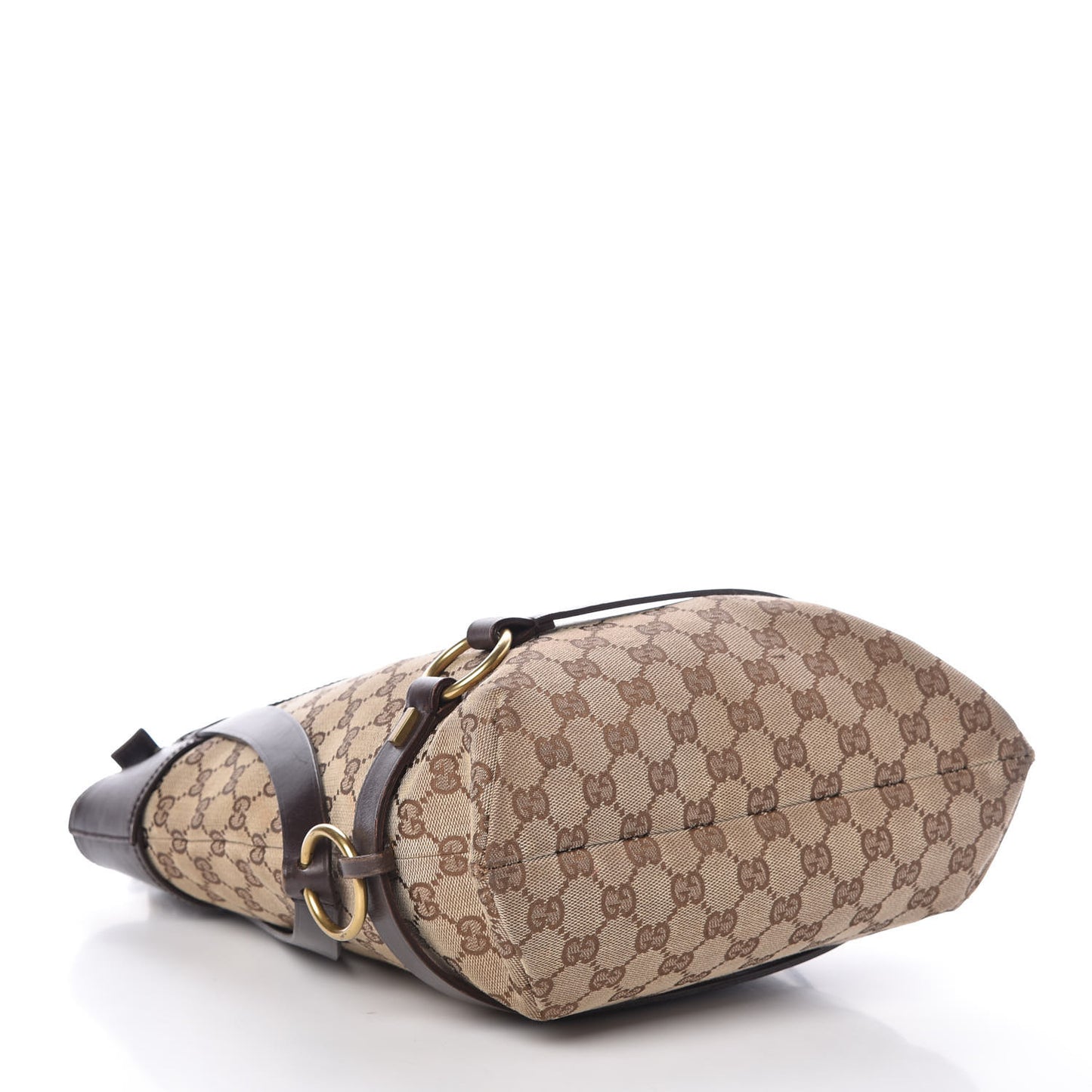 Monogram Calfskin Tote Dark Brown