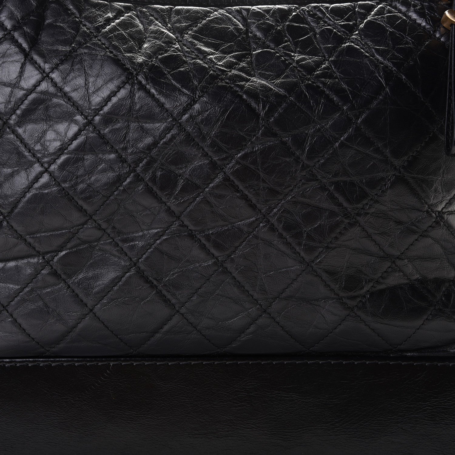 Chanel Aged Calfskin Quilted Large Gabrielle Hobo Black 11 of 13