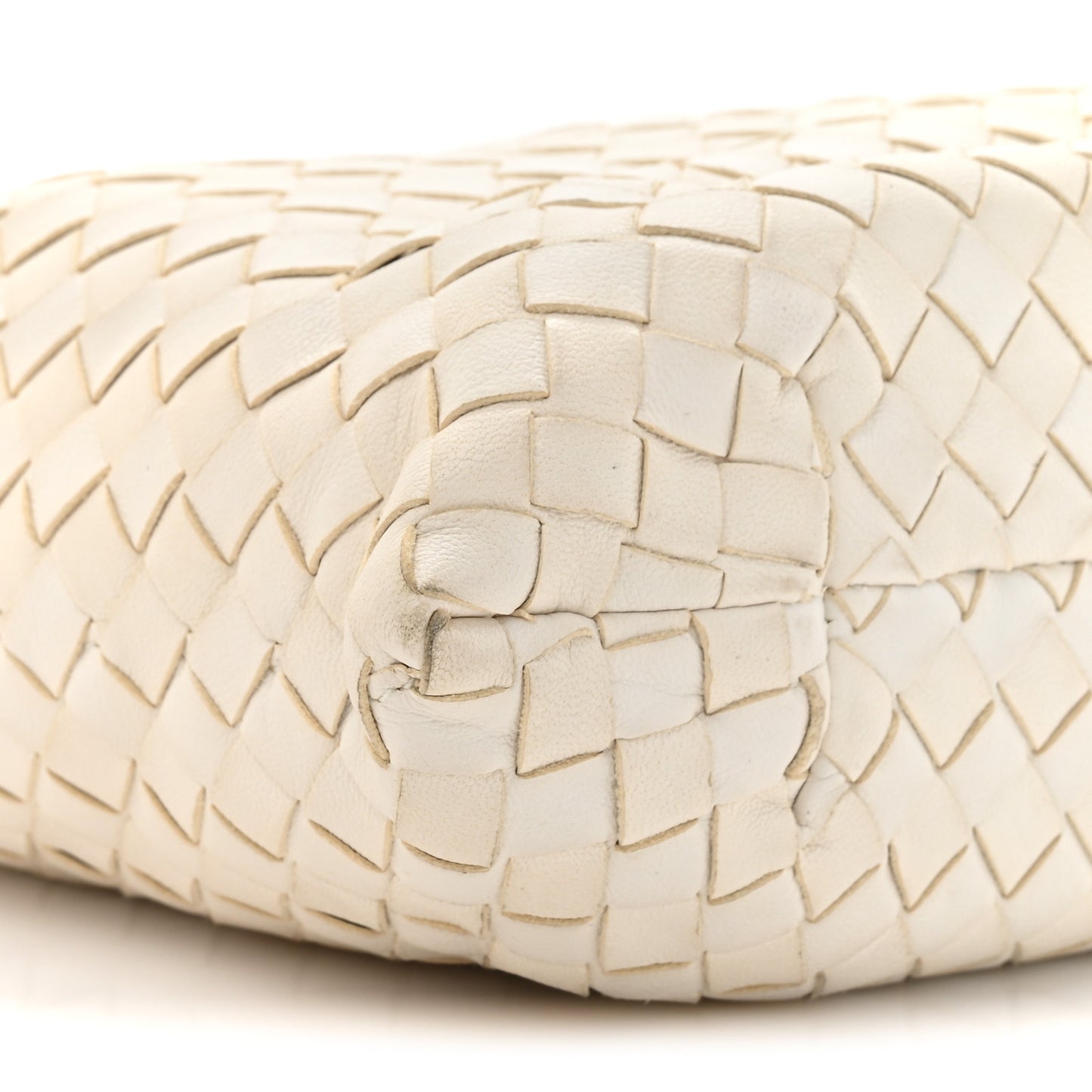 Nappa Intrecciato Small Capri Tote White