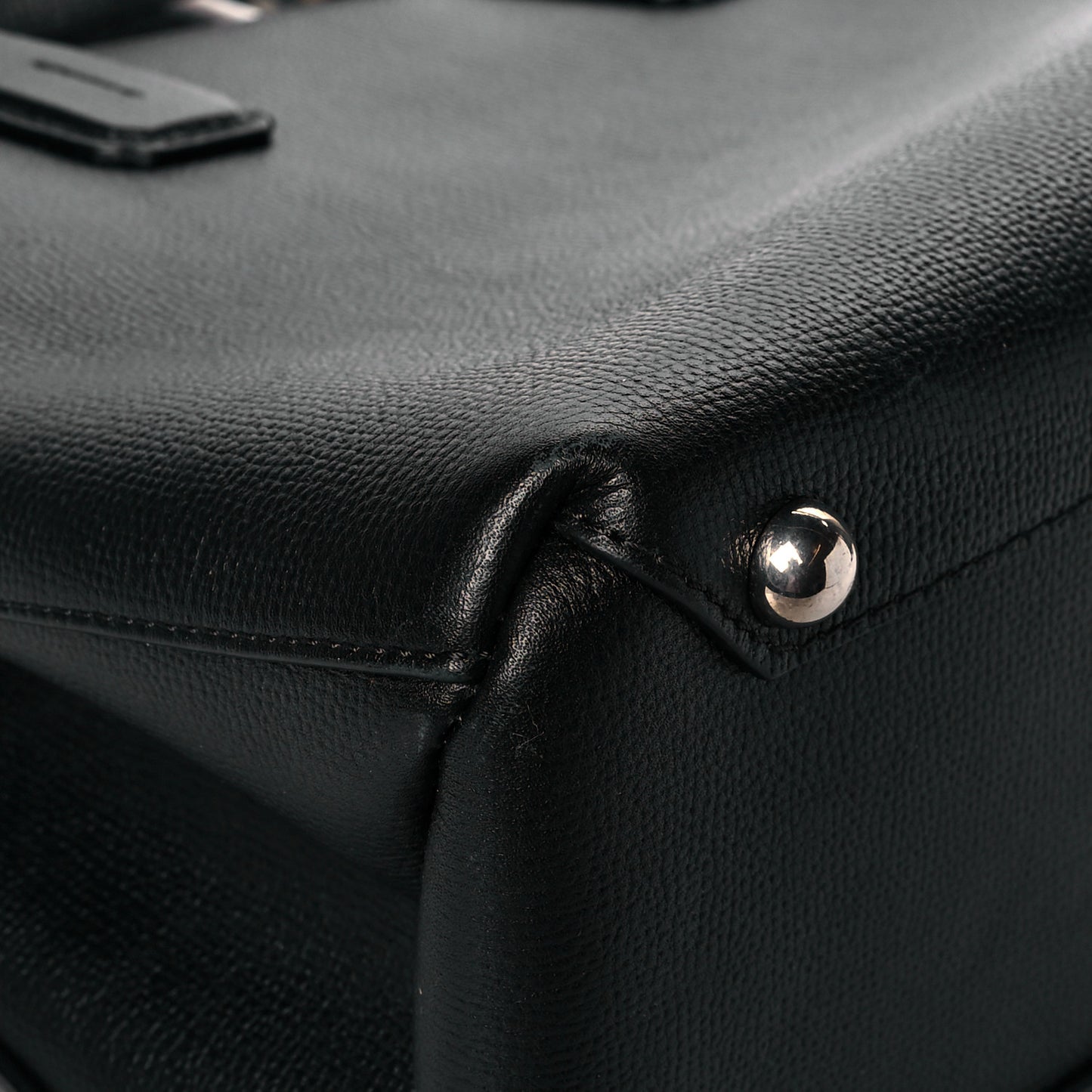 Derby Calfskin House Check Medium Banner Tote Black