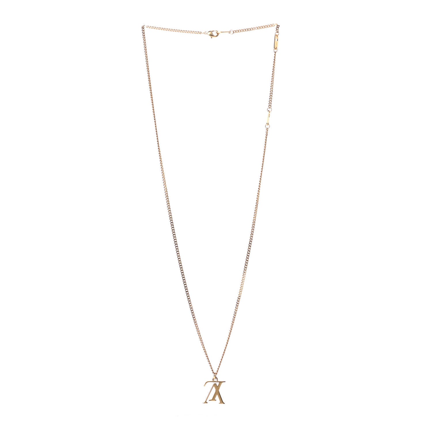 Louis Vuitton LV Upside Down Necklace Gold 3 of 7