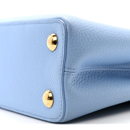 Louis Vuitton Taurillon Capucines BB Bleu de Provence Greige Doux 9 of 12