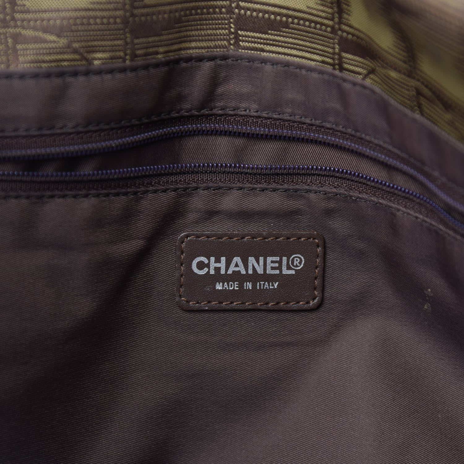 Chanel Nylon Medium Travel Tote Khaki 14 of 16