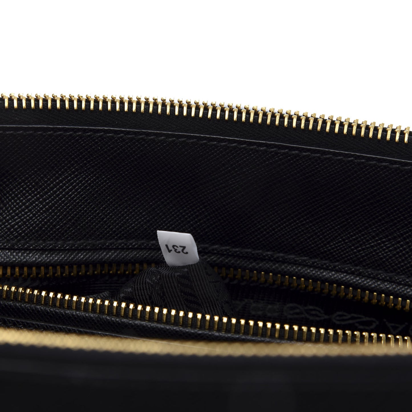 Saffiano Small Galleria Double Zip Tote Black