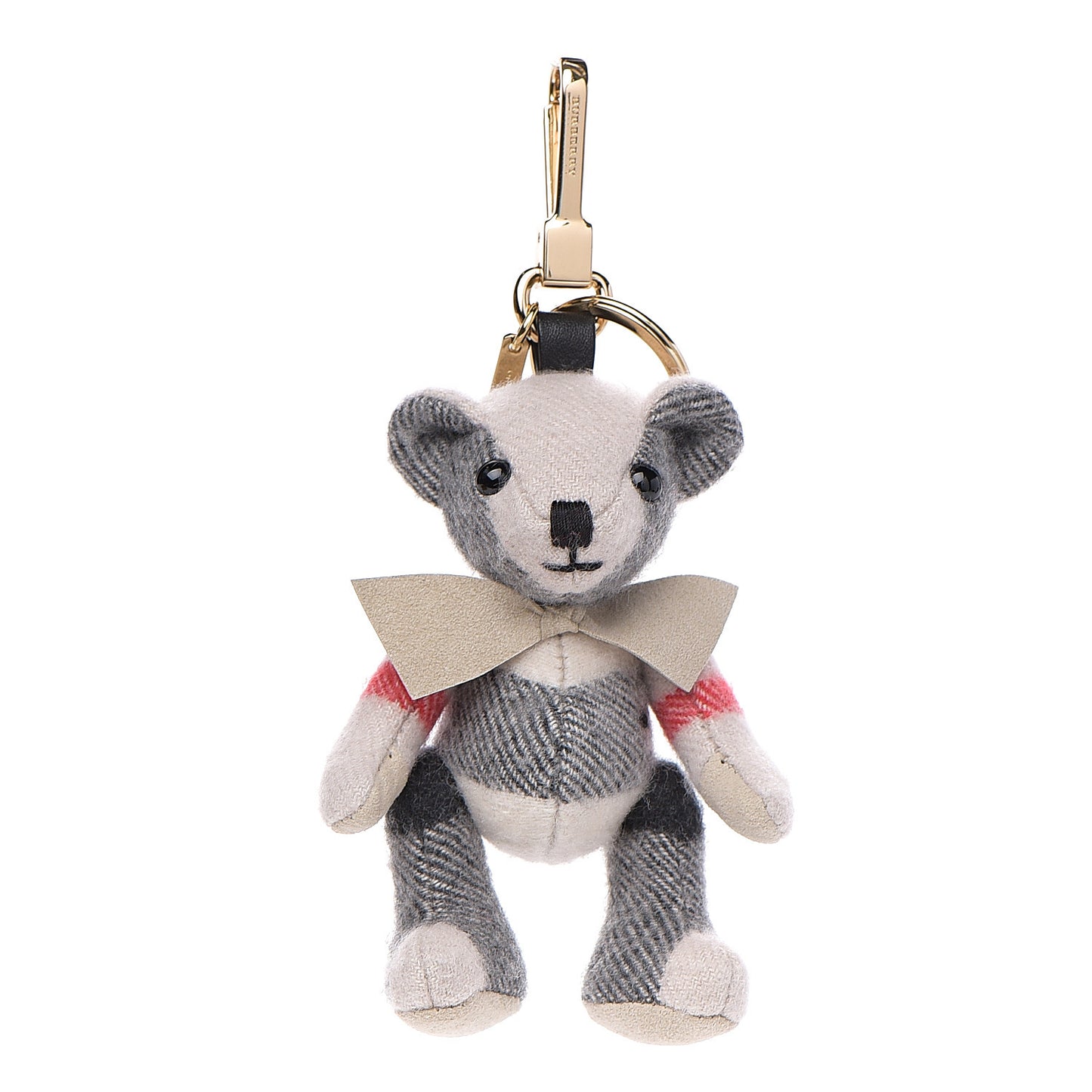 Cashmere House Check Thomas Bear Bag Charm Stone