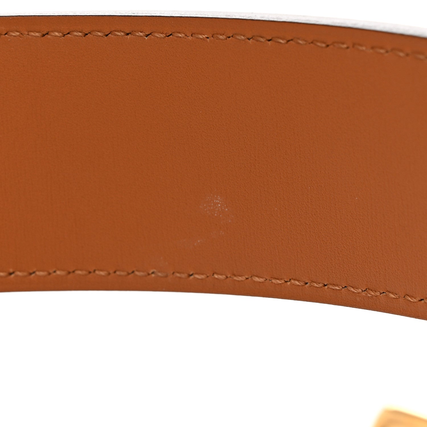 Hermes Barenia 40mm Etriviere Belt 85/34 Fauve 7 of 9