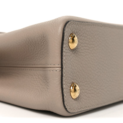 Louis Vuitton Taurillon Capucines BB Galet 8 of 9