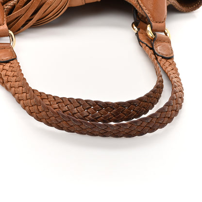 Gucci Pebbled Calfskin Medium Marrakech Shoulder Bag Camel 18 of 18