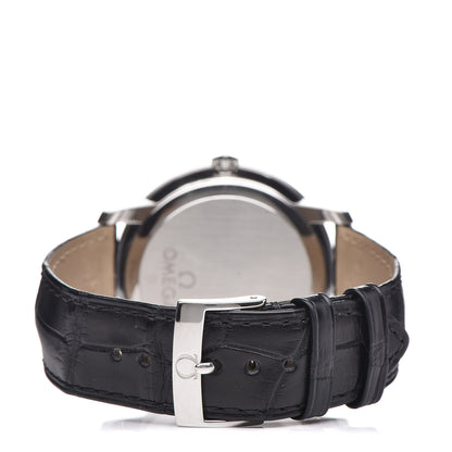 Omega Stainless Steel Alligator 39mm Prestige Co-Axial De Ville Power Reserve Automatic Watch Black 424.13.40.21.01.001 4 of 10