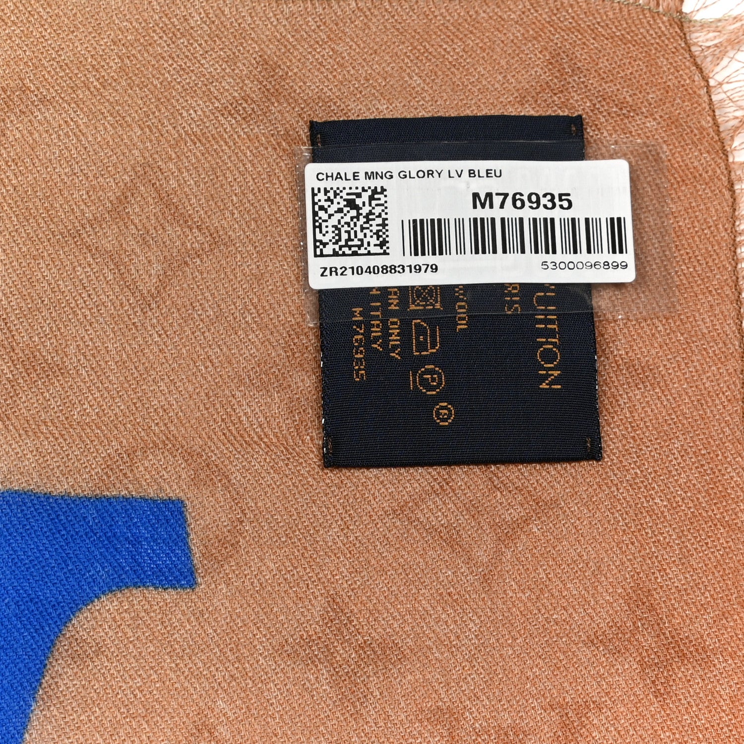 Louis Vuitton Wool Monogram Glory LV Shawl Bleu 2 of 3