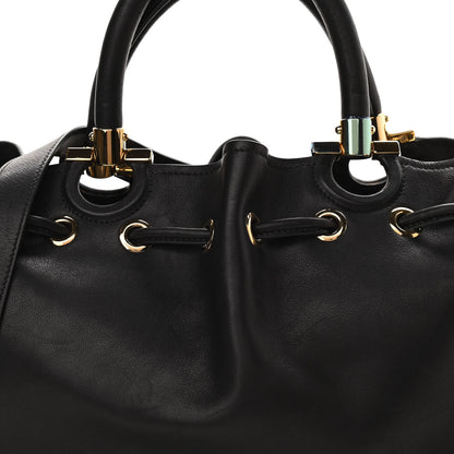Salvatore Ferragamo Calfskin Sonia Tote Black 7 of 9