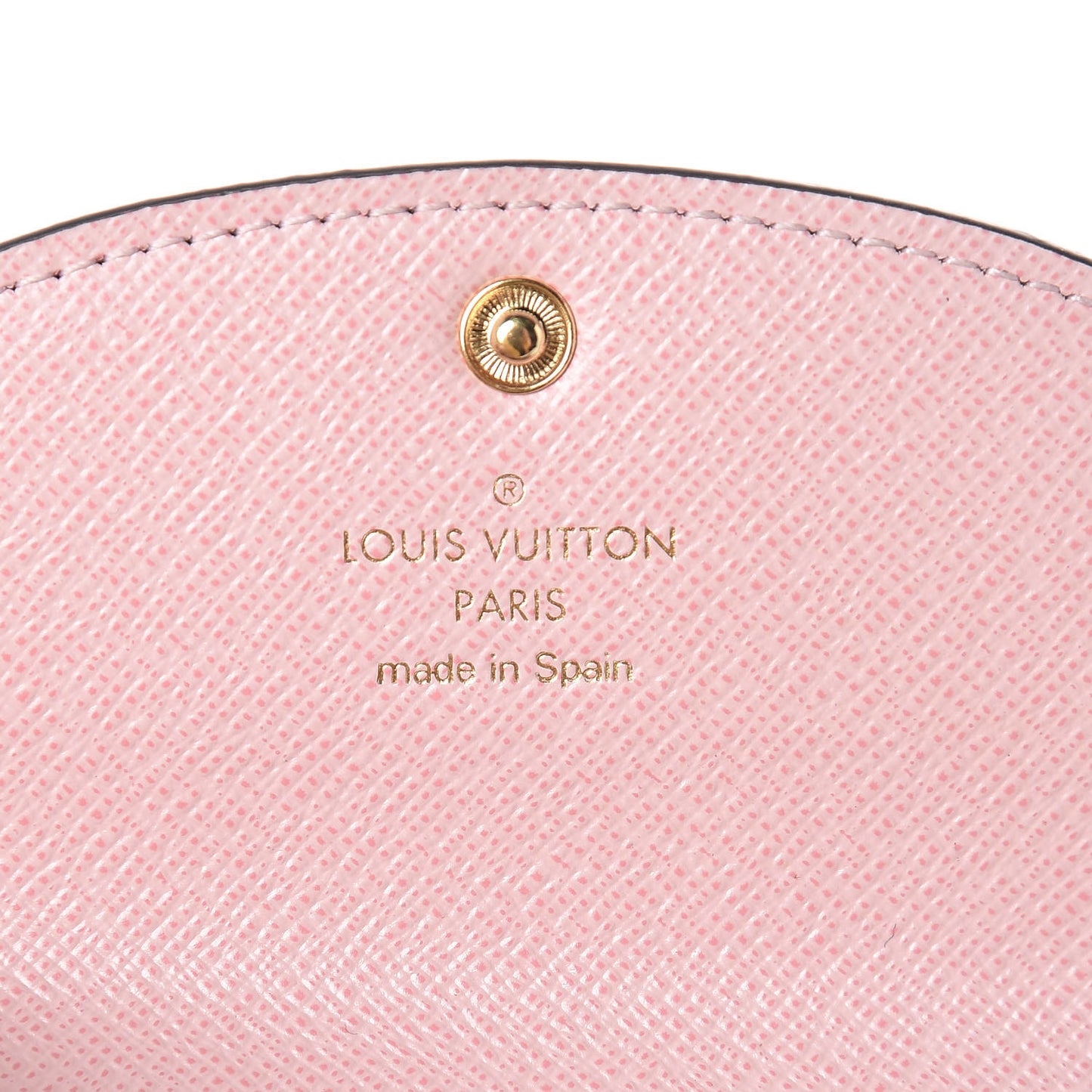 Damier Ebene Rosalie Coin Purse Rose Ballerine