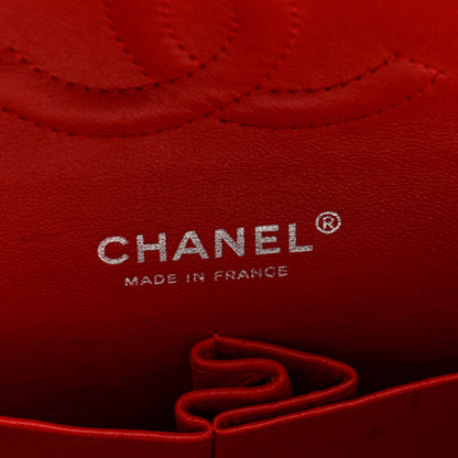 Chanel Lambskin Quilted Medium Double Flap Red 6 of 10
