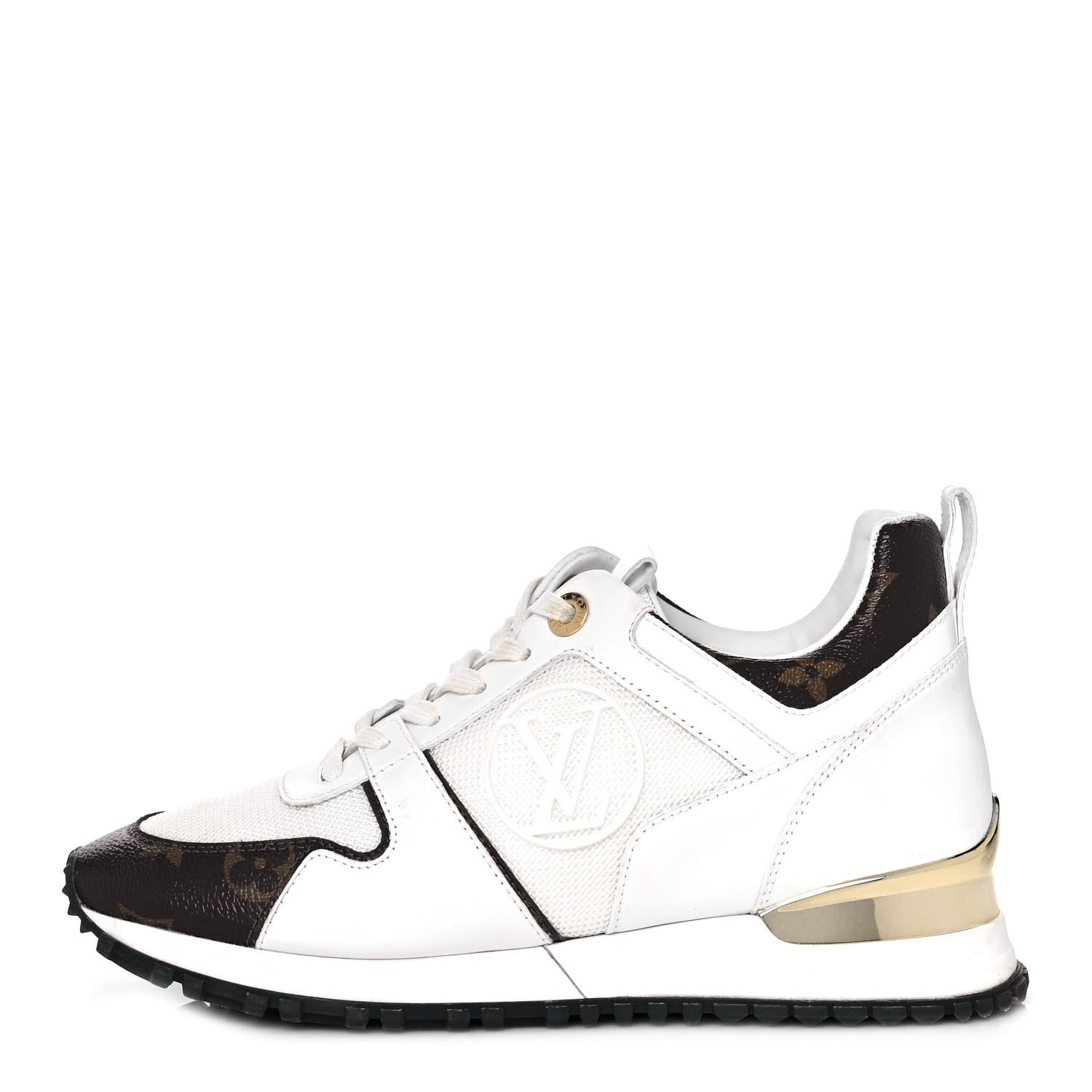 Louis Vuitton Calfskin Monogram Run Away Sneakers 36 White 1 of 9