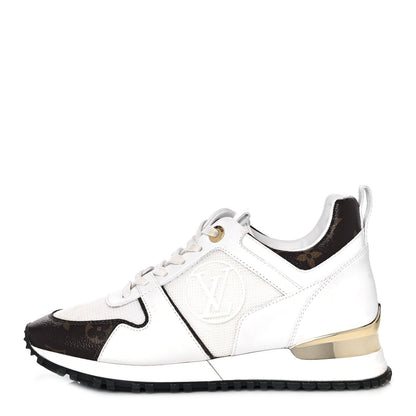 Louis Vuitton Calfskin Monogram Run Away Sneakers 36 White 1 of 9