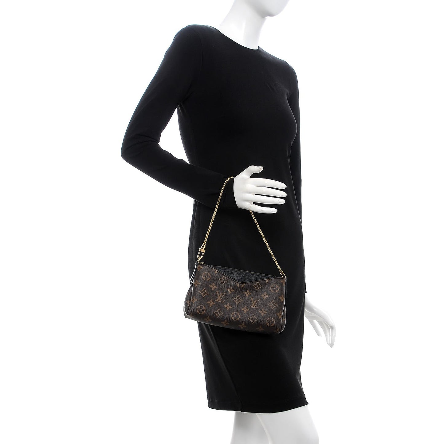 Monogram Pallas Clutch Black