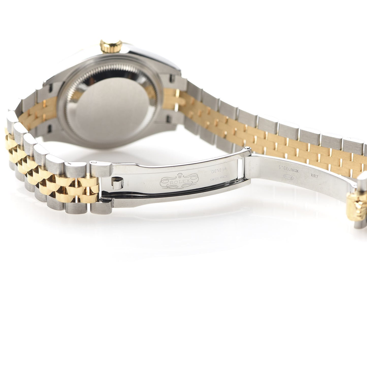 Stainless Steel 18K Yellow Gold 28mm Oyster Perpetual Datejust Watch Champagne Roman 279173
