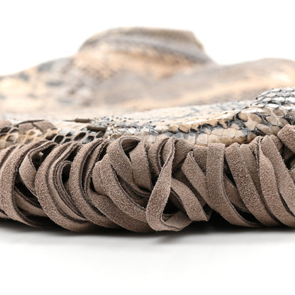 Jimmy Choo Snakeskin Suede Fringe Tatum Shoulder Bag 8 of 9