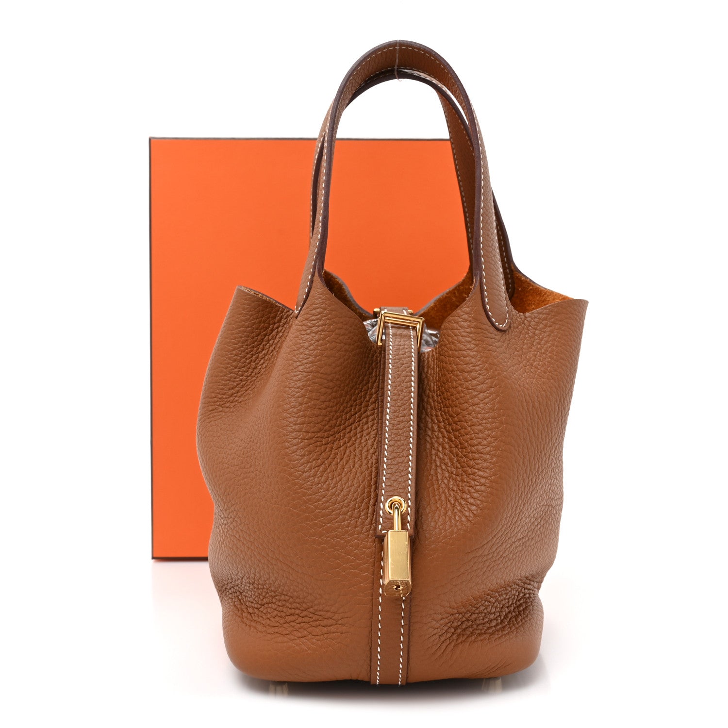 Hermes Taurillon Clemence Picotin Lock 18 PM Gold 2 of 10