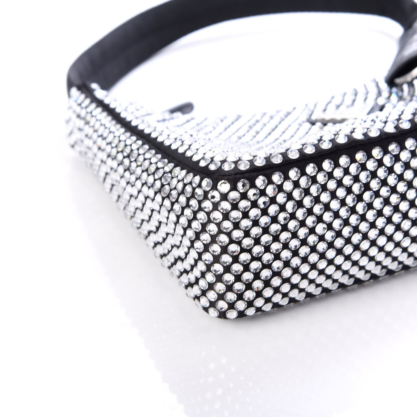 Satin Crystal Mini Re-Edition 2000 Bag Cristal