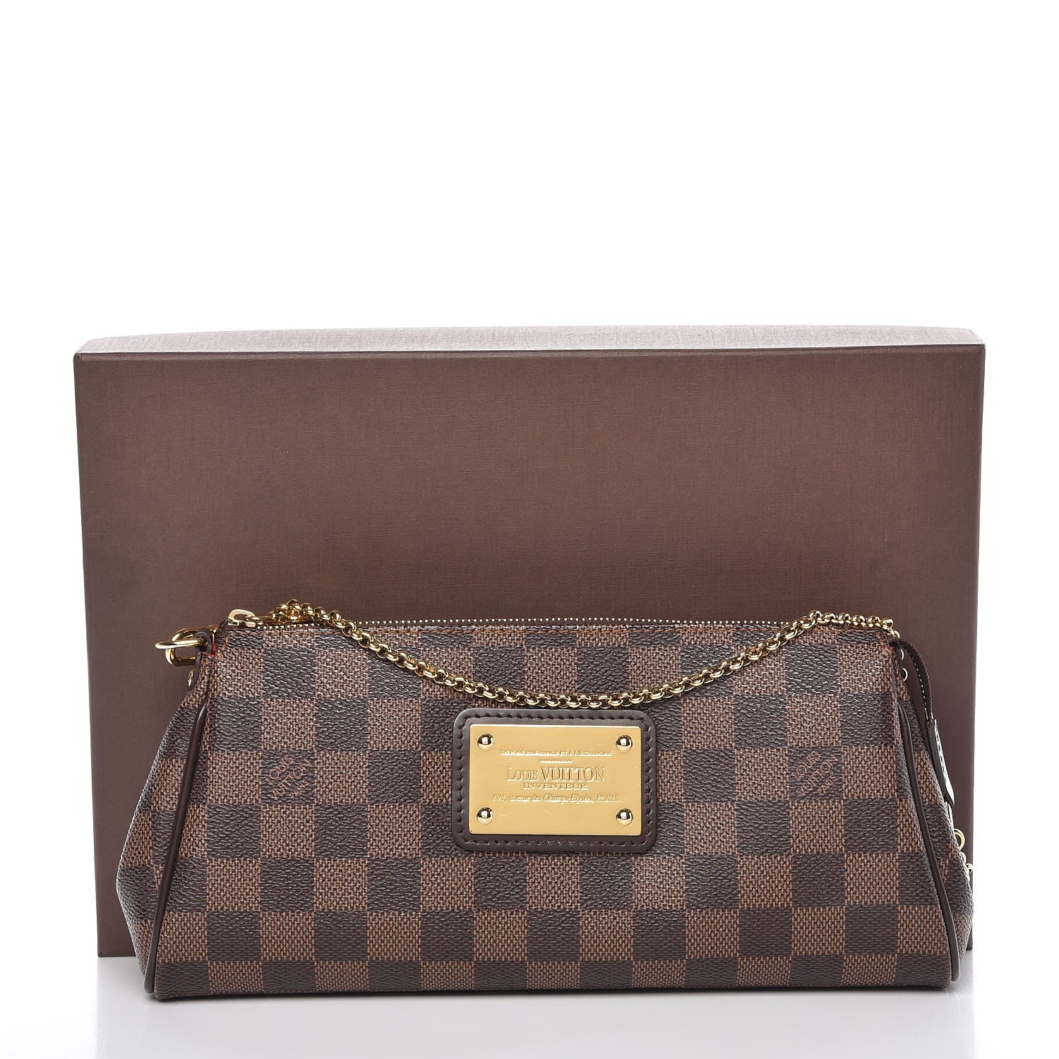 Louis Vuitton Damier Ebene Eva Clutch 8 of 8