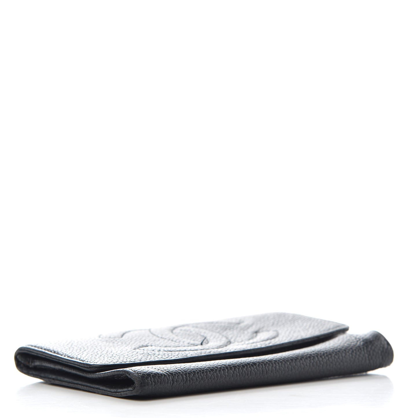 Caviar CC Timeless Flap Wallet Black