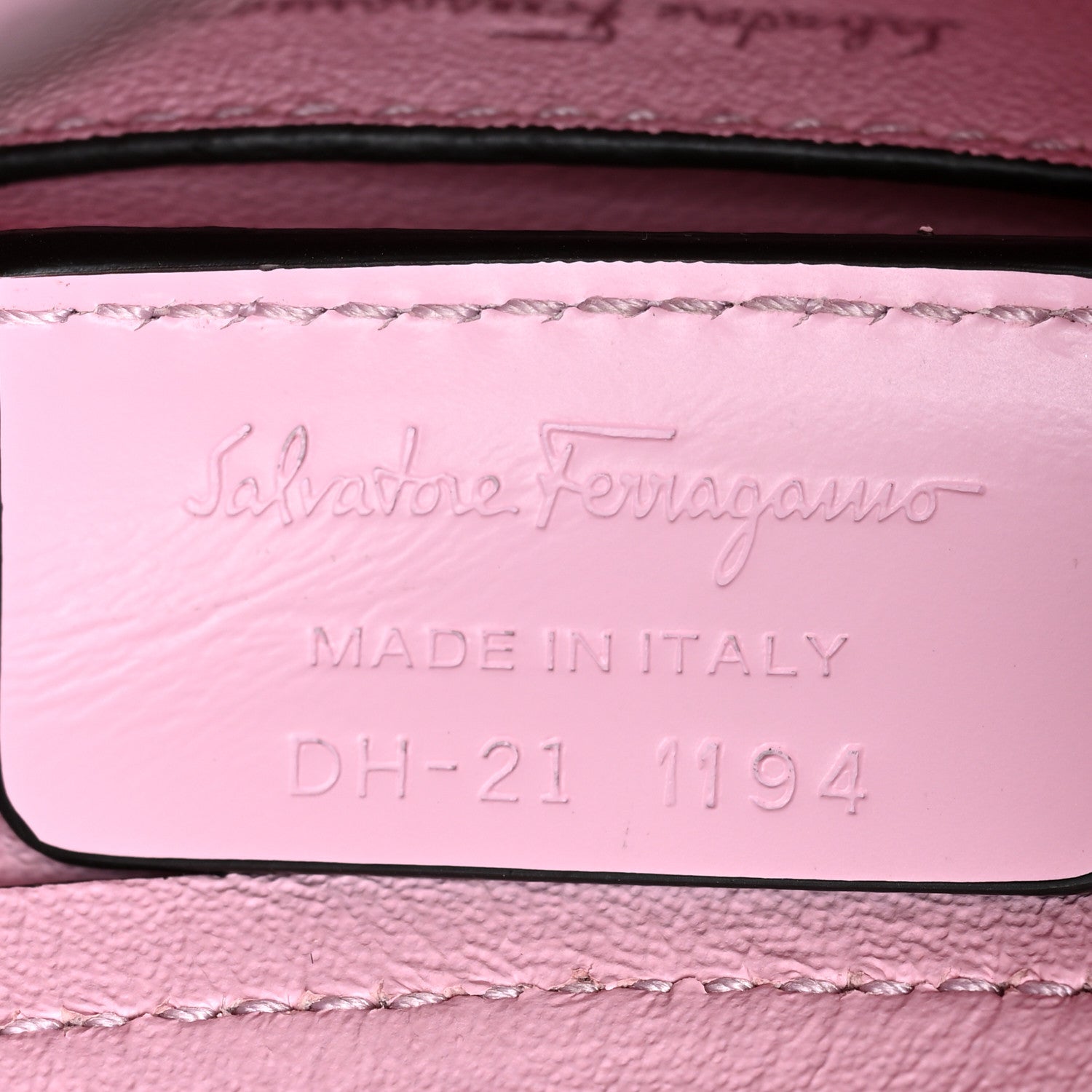 Salvatore Ferragamo Calfskin Small Trifolio Bucket Shoulder Bag Cheerleader Pink 7 of 16