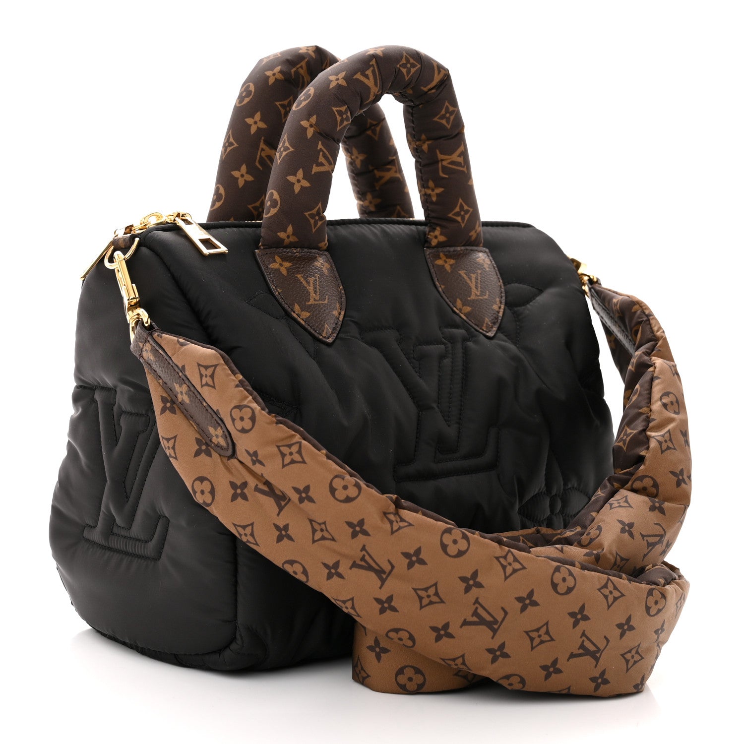 Louis Vuitton Econyl Mini Monogram Pillow Speedy Bandouliere 25 Black 3 of 9