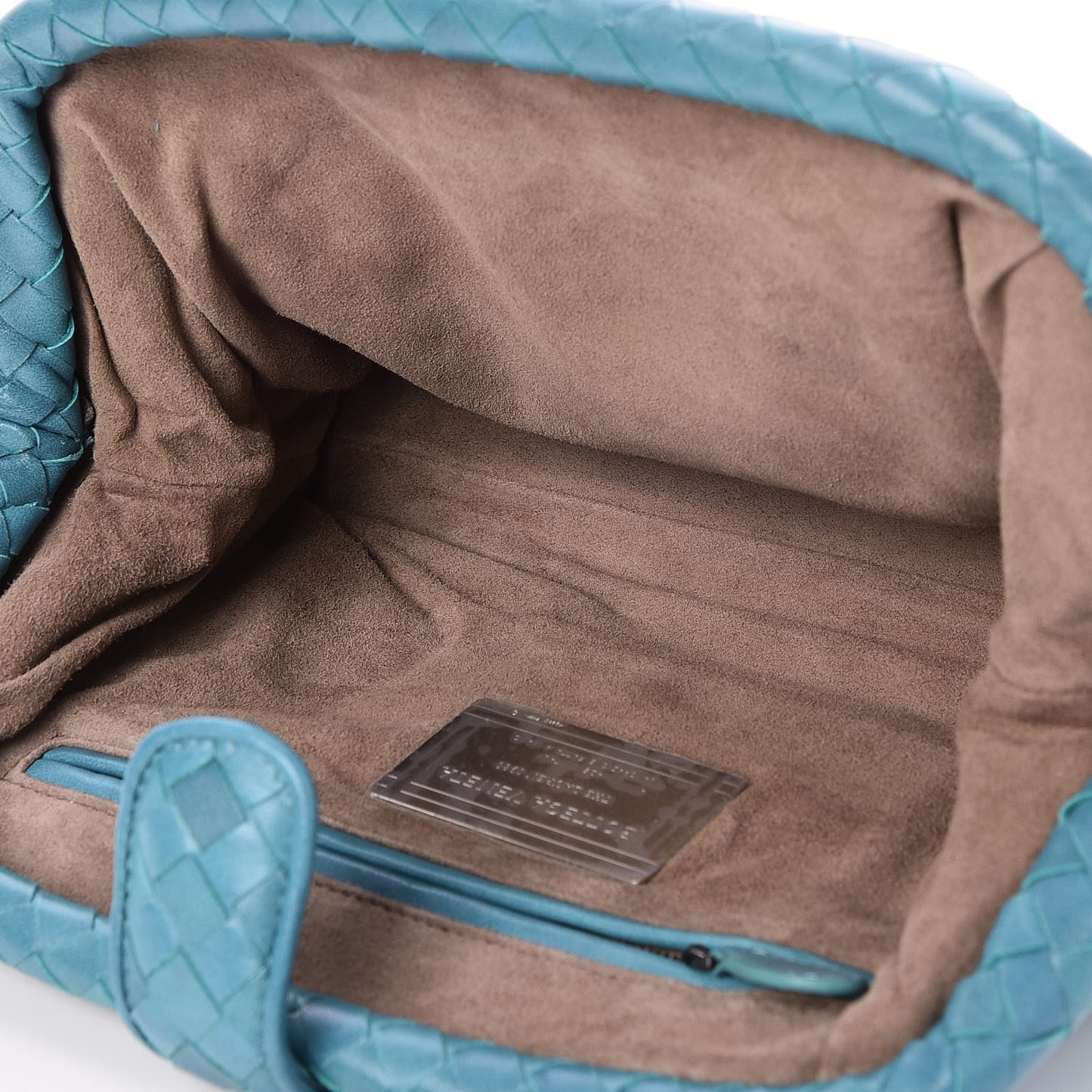 Nappa Intrecciato The Lauren 1980 Clutch Aqua
