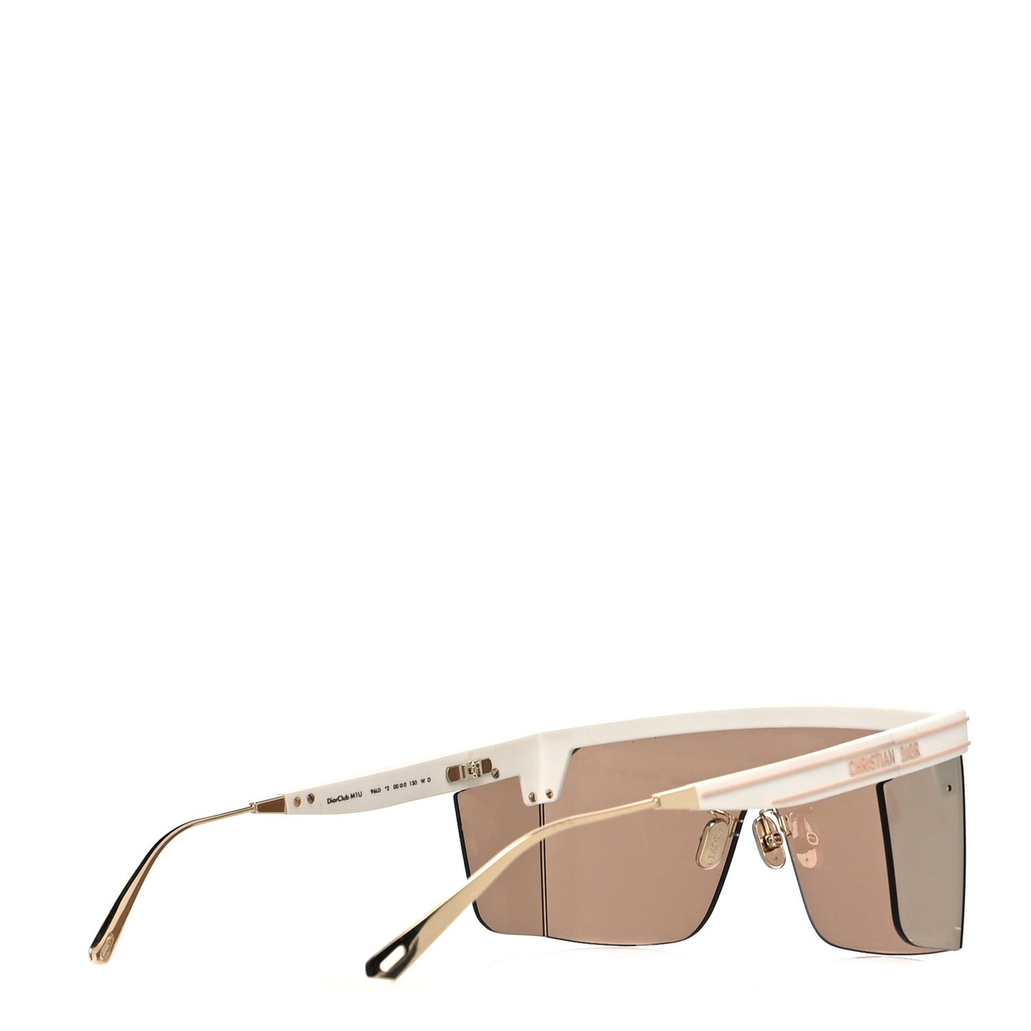 Oblique Diorclub M1U Mask Sunglasses White