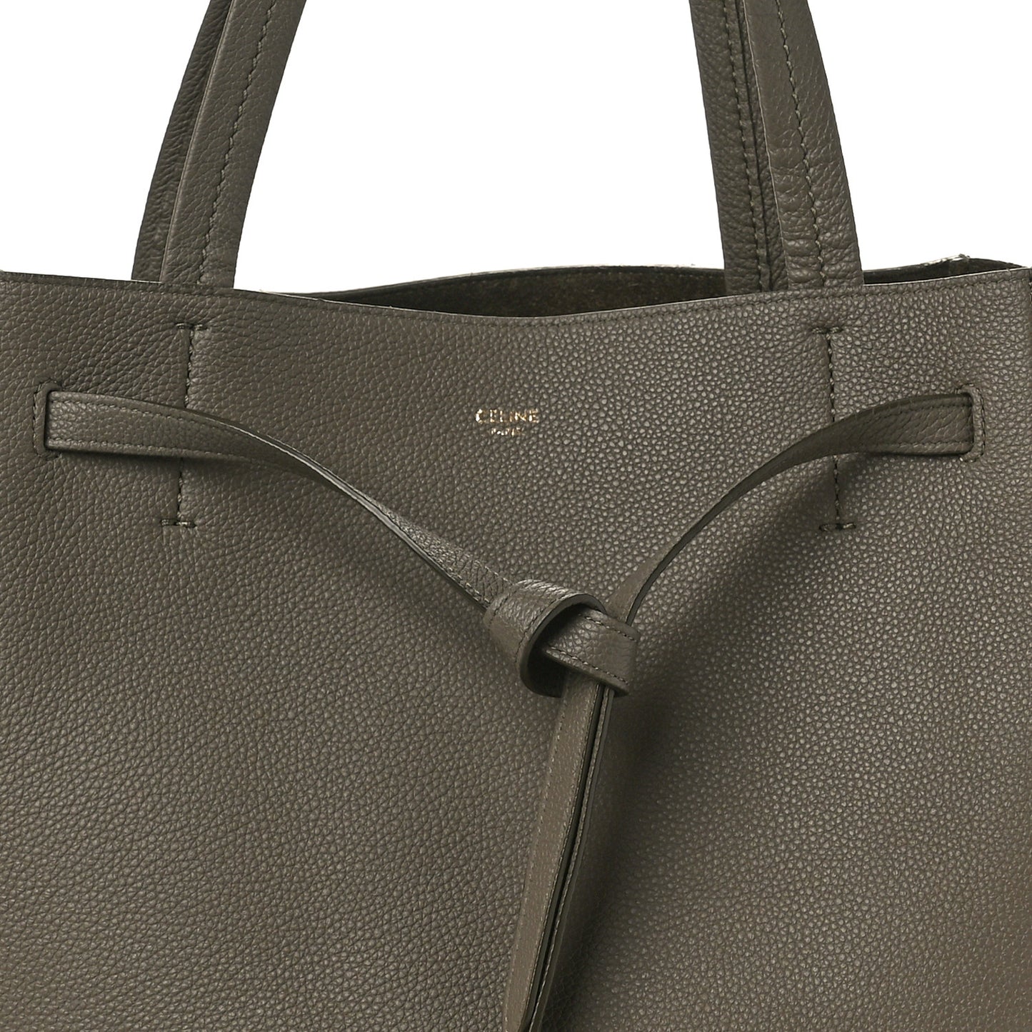 Soft Grained Calfskin Small Belt Cabas Phantom Taupe