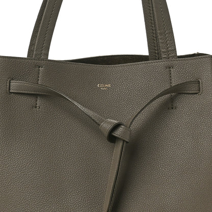 Celine Soft Grained Calfskin Small Belt Cabas Phantom Taupe 8 of 12