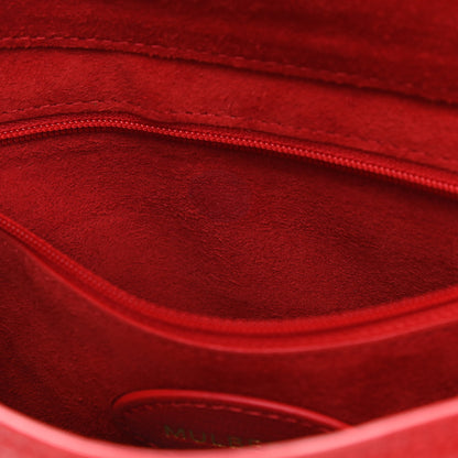 Mulberry Glossy Goatskin Small Lily Flap Red 5 of 13