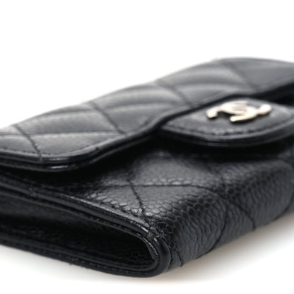 Chanel Caviar Quilted Flap Card Holder Black 10 of 12