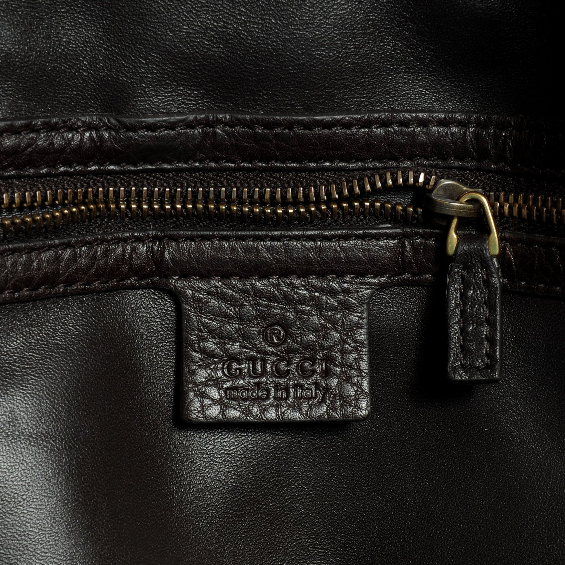 Gucci Deerskin Large Hip Bamboo Shoulder Bag Dark Cocoa 7 of 8