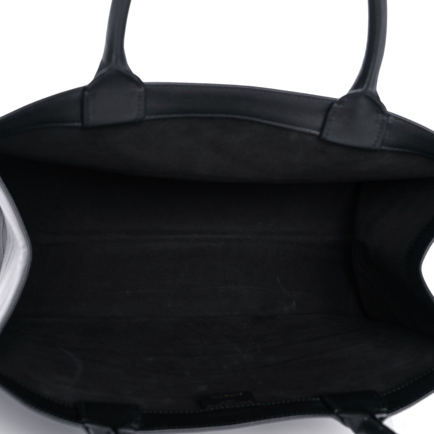 Calfskin Embossed Medium Book Tote Black