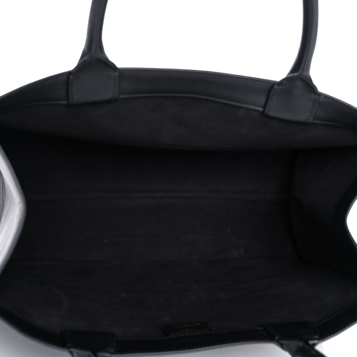 Christian Dior Calfskin Embossed Medium Book Tote Black 5 of 13