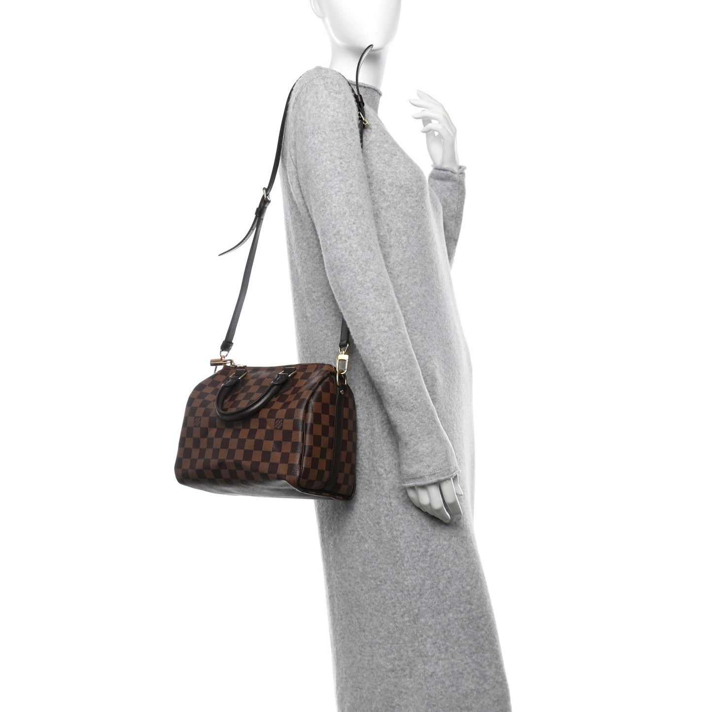 Damier Ebene Speedy Bandouliere 25