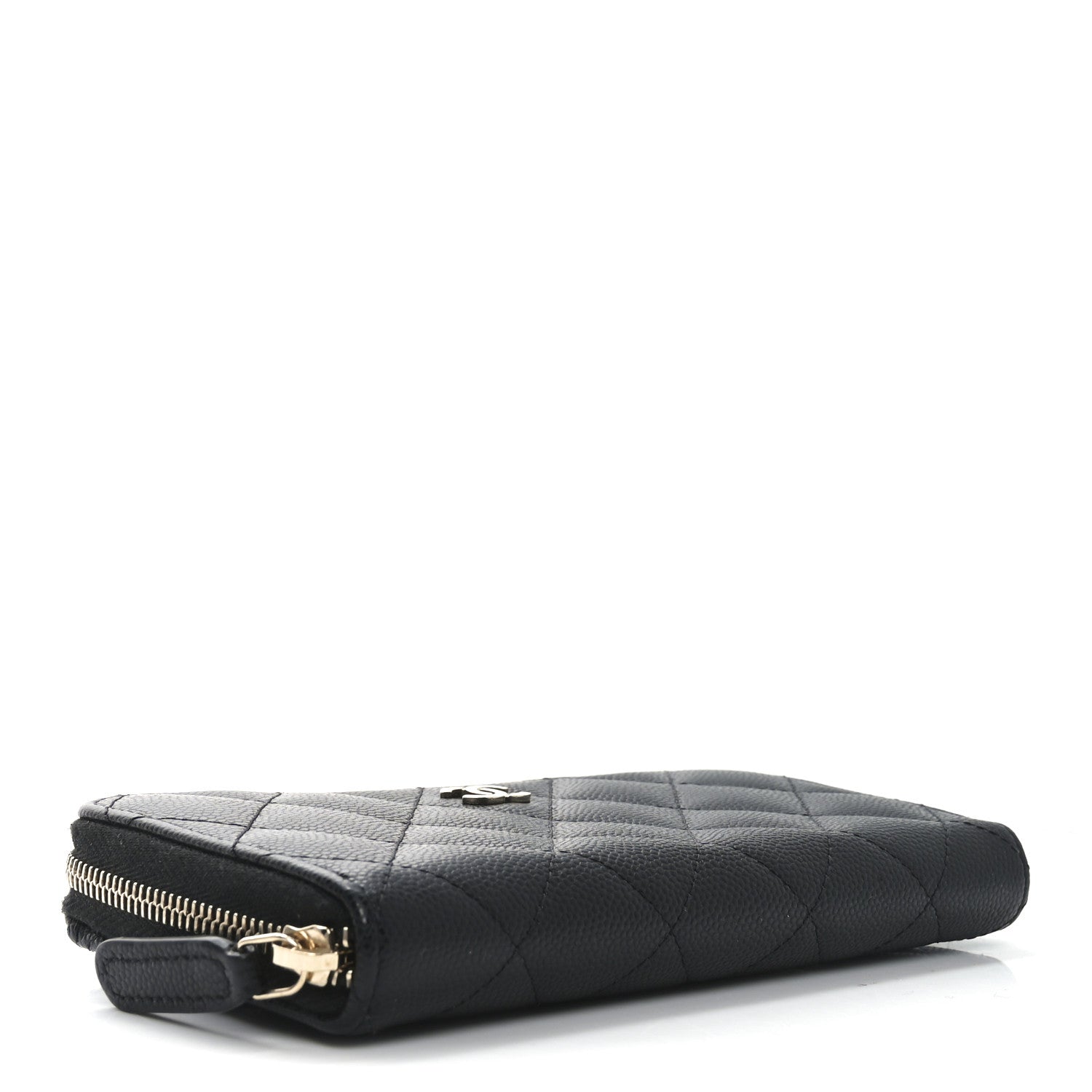 Chanel Caviar Quilted Medium Zip Around Wallet Black 4 of 8