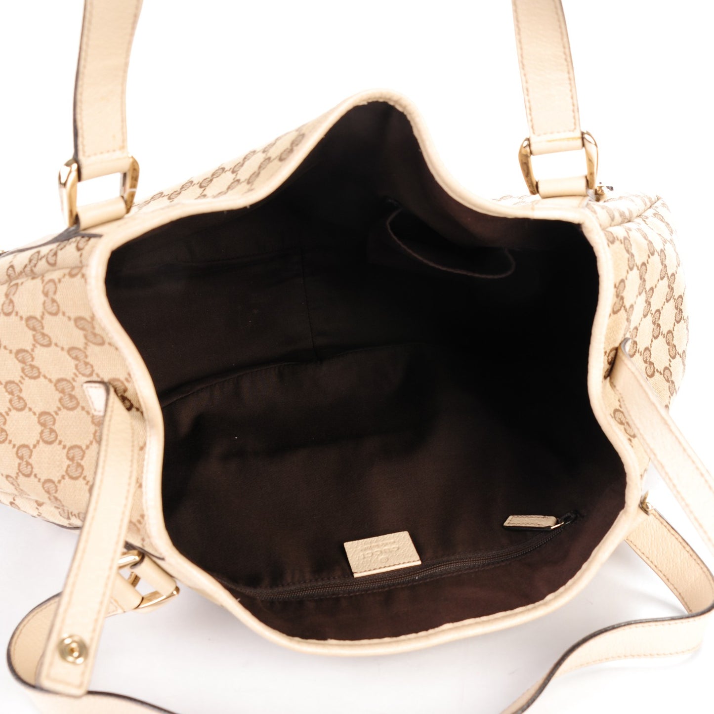 Monogram Medium Abbey Shoulder Bag Off White