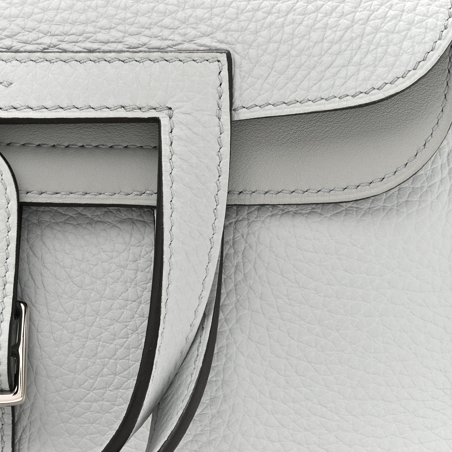 Hermes Taurillon Clemence Halzan 25 Halzan Bleu Pale 8 of 11