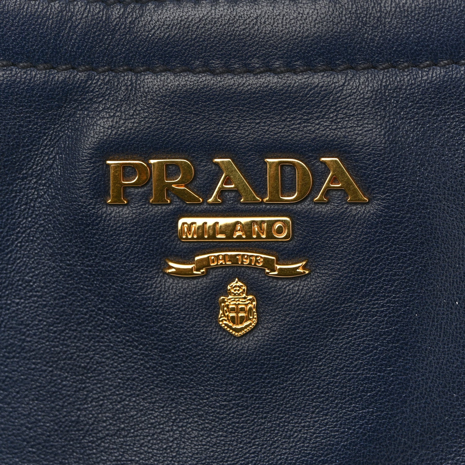 Prada Soft Calf Tote Navy 12 of 12